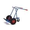 Steel bottle trolley 51021 - 150 kg, heigth 1300 mm, width 830 mm, with 1 additional supporting castor wheel